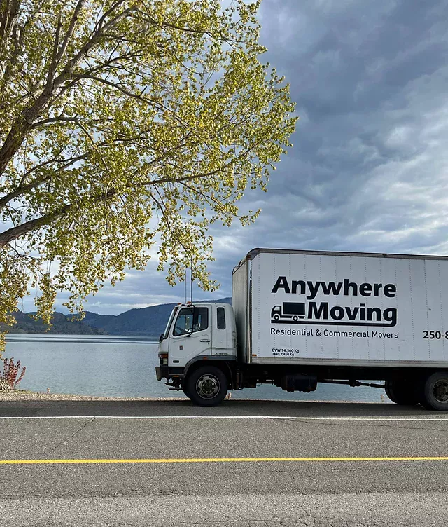 Anywhere Moving truck near lake